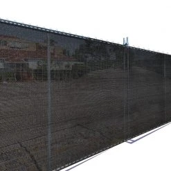 Brand new ✔️ 6 ft. x 15 ft. Black Privacy Fence Screen HDPE Fabric with Knitted Eyelets for Chain Link Garden Fence by Coolaroo ✔️