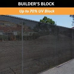 Outlet 👍 6 ft. x 100 ft. Black Privacy Fence Screen HDPE Fabric with Knitted Eyelets for Chain Link Garden Fence by Coolaroo ⭐ -Cheap Fence Gates Plus Store coolaroo hardware cloth fencing 501136 1d 1000