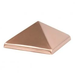 Budget ✨ 4 in. x 4 in. Copper Top Pyramid Post Cap by Waddell ⭐