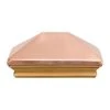 Outlet 🔔 Miterless 4 in. x 6 in. Untreated Wood Flat Slip Over Fence Post Cap with Copper Pyramid by Protectyte 🎉 -Cheap Fence Gates Plus Store copper protectyte deck post caps ftbc04x6m 64 1000
