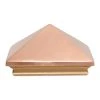 Best deal 🤩 Miterless 6 in. x 6 in. Untreated Wood Flat Slip Over Fence Post Cap with Copper Pyramid by Protectyte 👏 -Cheap Fence Gates Plus Store copper protectyte deck post caps ftbc0534m 64 1000