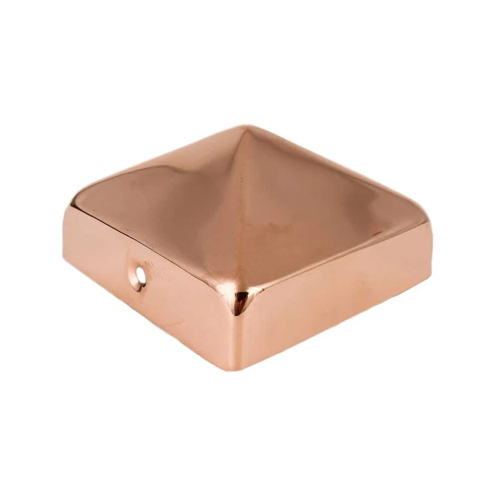 Discount ⭐ 5 in. x 5 in. Copper Pyramid Slip Over Fence Post Cap by Protectyte 😉 3 Discount ⭐ 5 in. x 5 in. Copper Pyramid Slip Over Fence Post Cap by Protectyte 😉