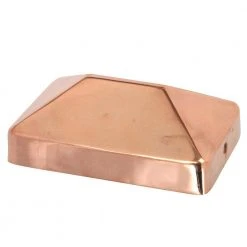 Budget 🛒 4 in. x 6 in. Copper Pyramid Slip Over Fence Post Cap by Protectyte 🔔