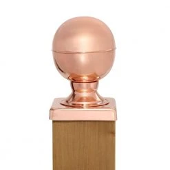 Coupon ๐ 6 in. x 6 in. Copper Ball Top Slip Over Fence Post Cap by Protectyte โญ 9 Coupon ๐ 6 in. x 6 in. Copper Ball Top Slip Over Fence Post Cap by Protectyte โญ -Cheap Fence Gates Plus Store copper protectyte deck post caps hdc534fg 4f 1000