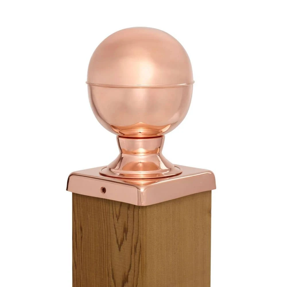Coupon ๐ 6 in. x 6 in. Copper Ball Top Slip Over Fence Post Cap by Protectyte โญ 4 Coupon ๐ 6 in. x 6 in. Copper Ball Top Slip Over Fence Post Cap by Protectyte โญ - Image 2