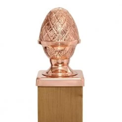 Best deal 🔔 6 in. x 6 in. Copper Pineapple Slip Over Fence Post Cap by Protectyte 🛒 -Cheap Fence Gates Plus Store copper protectyte deck post caps hdc534pp 4f 1000