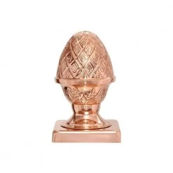 Best deal 🔔 6 in. x 6 in. Copper Pineapple Slip Over Fence Post Cap by Protectyte 🛒