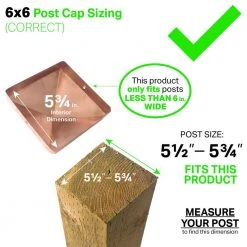 Best reviews of ✔️ 6 in. x 6 in. Copper Pyramid Slip Over Fence Post Cap by Protectyte 🔔 -Cheap Fence Gates Plus Store copper protectyte deck post caps hdc534py 4f 1000