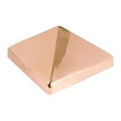 Brand new 🛒 NOMINAL 8 in. x 8 in. Pyramid Slip Over Copper Fence Post Cap by Protectyte 🔔