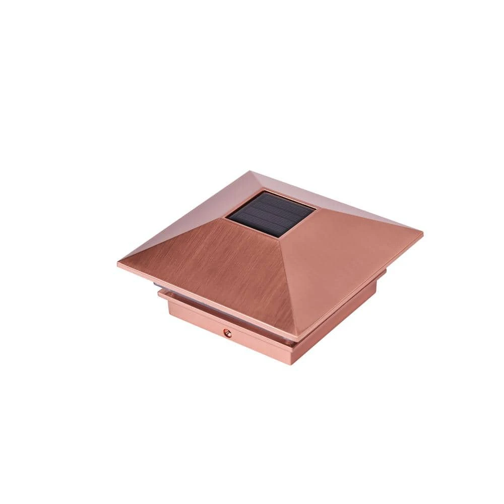 Outlet π₯ 4 in. x 4 in. 3 Lumens Copper Plated Plastic Solar Post Cap (Common: 4 in. x 4 in. ; Actual: 3-5/8 in. x 3-5/8 in. ) by Veranda β¨ 6 Outlet π₯ 4 in. x 4 in. 3 Lumens Copper Plated Plastic Solar Post Cap (Common: 4 in. x 4 in. ; Actual: 3-5/8 in. x 3-5/8 in. ) by Veranda β¨ - Image 5