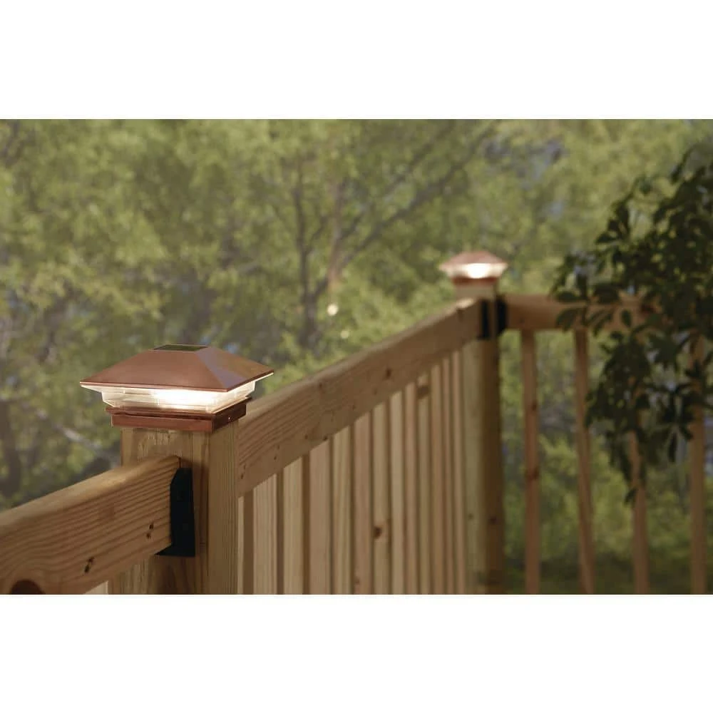 Outlet π₯ 4 in. x 4 in. 3 Lumens Copper Plated Plastic Solar Post Cap (Common: 4 in. x 4 in. ; Actual: 3-5/8 in. x 3-5/8 in. ) by Veranda β¨ 7 Outlet π₯ 4 in. x 4 in. 3 Lumens Copper Plated Plastic Solar Post Cap (Common: 4 in. x 4 in. ; Actual: 3-5/8 in. x 3-5/8 in. ) by Veranda β¨ - Image 6