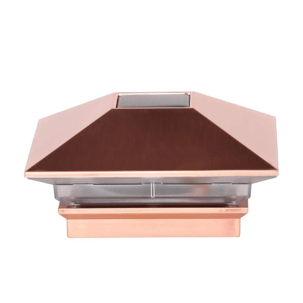 Outlet π₯ 4 in. x 4 in. 3 Lumens Copper Plated Plastic Solar Post Cap (Common: 4 in. x 4 in. ; Actual: 3-5/8 in. x 3-5/8 in. ) by Veranda β¨ 3 Outlet π₯ 4 in. x 4 in. 3 Lumens Copper Plated Plastic Solar Post Cap (Common: 4 in. x 4 in. ; Actual: 3-5/8 in. x 3-5/8 in. ) by Veranda β¨ - Image 2