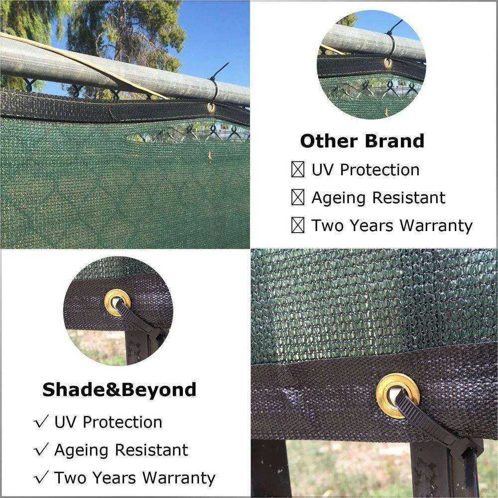 Outlet ⭐ 4 ft. x 50 ft. Dark Green 150 GSM HDPE Privacy Fence Screen Garden Fence by Shade&Beyond 😀 6 Outlet ⭐ 4 ft. x 50 ft. Dark Green 150 GSM HDPE Privacy Fence Screen Garden Fence by Shade&Beyond 😀 - Image 4