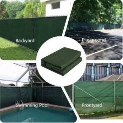 Outlet ⭐ 4 ft. x 50 ft. Dark Green 150 GSM HDPE Privacy Fence Screen Garden Fence by Shade&Beyond 😀 16 Outlet ⭐ 4 ft. x 50 ft. Dark Green 150 GSM HDPE Privacy Fence Screen Garden Fence by Shade&Beyond 😀 -Cheap Fence Gates Plus Store dark green shade beyond outdoor privacy screens 2 sbfr045000 fa 1000