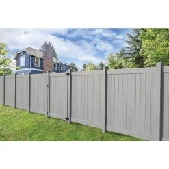 Coupon 🥰 Washington 6 ft. x 6 ft. Driftwood Gray Vinyl Privacy Fence Panel by Barrette Outdoor Living ⌛ -Cheap Fence Gates Plus Store driftwood gray barrette outdoor living vinyl fence panels 73025732 4f 1000