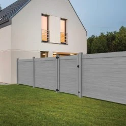Cheap 🔔 Horizontal Fence 6 ft. H x 8 ft. W Driftwood Vinyl Privacy Panel Kit by Barrette Outdoor Living 😀 -Cheap Fence Gates Plus Store driftwood vinyl fence panels 73045584 31 1000