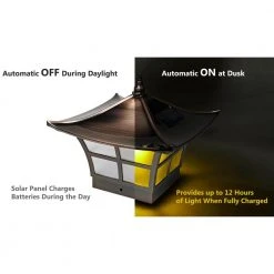 Top 10 🔥 Ambience 4 in. x 4 in. Outdoor Electroplated Copper Solar Post Cap (2-Pack) by Classy Caps ✨ -Cheap Fence Gates Plus Store electroplated copper classy caps deck post caps slo94 1f 1000