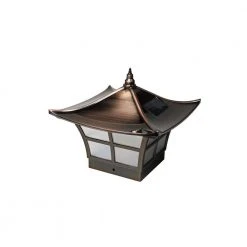 Top 10 🔥 Ambience 4 in. x 4 in. Outdoor Electroplated Copper Solar Post Cap (2-Pack) by Classy Caps ✨ -Cheap Fence Gates Plus Store electroplated copper classy caps deck post caps slo94 44 1000