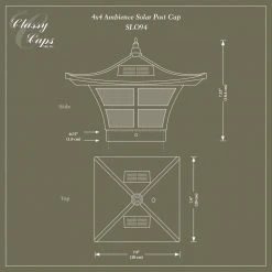 Top 10 🔥 Ambience 4 in. x 4 in. Outdoor Electroplated Copper Solar Post Cap (2-Pack) by Classy Caps ✨ -Cheap Fence Gates Plus Store electroplated copper classy caps deck post caps slo94 76 1000