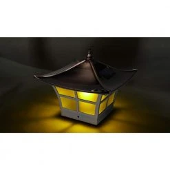 Top 10 🔥 Ambience 4 in. x 4 in. Outdoor Electroplated Copper Solar Post Cap (2-Pack) by Classy Caps ✨ -Cheap Fence Gates Plus Store electroplated copper classy caps deck post caps slo94 c3 1000