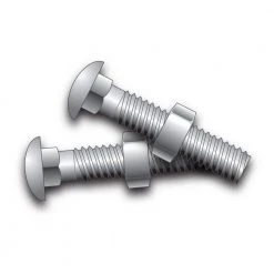 Flash Sale 🔔 3/8 in. x 3 in. Galvanized Metal Carriage Bolt with Nut (10-Pack) by Everbilt ✔️ -Cheap Fence Gates Plus Store everbilt chain link fence accessories 328504eb 4f 1000