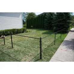 Promo 🥰 5/8 in. x 48 in. Black Tension Bar by Everbilt ⭐ -Cheap Fence Gates Plus Store everbilt chain link fence accessories 328512bkeb 44 1000