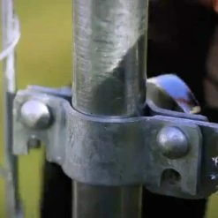 Hot Sale 😉 1-3/8 in. Galvanized Metal Panel Clamp with Nuts and Bolts (Sets of 2) by Everbilt 😉 -Cheap Fence Gates Plus Store everbilt chain link fence accessories 328526eb 31 1000