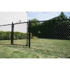 Wholesale 🥰 2 3/8 in. Chain Link Fence Black Walk-Through Gate Hardware Set by Everbilt ⌛ -Cheap Fence Gates Plus Store everbilt chain link fence accessories 328536bkeb 31 1000
