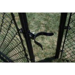 Wholesale 🥰 2 3/8 in. Chain Link Fence Black Walk-Through Gate Hardware Set by Everbilt ⌛ -Cheap Fence Gates Plus Store everbilt chain link fence accessories 328536bkeb 44 1000