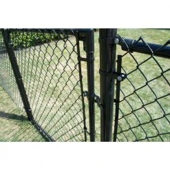 Wholesale 🥰 2 3/8 in. Chain Link Fence Black Walk-Through Gate Hardware Set by Everbilt ⌛ -Cheap Fence Gates Plus Store everbilt chain link fence accessories 328536bkeb 4f 1000