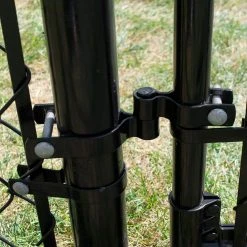 Wholesale 🥰 2 3/8 in. Chain Link Fence Black Walk-Through Gate Hardware Set by Everbilt ⌛ -Cheap Fence Gates Plus Store everbilt chain link fence accessories 328536bkeb c3 1000