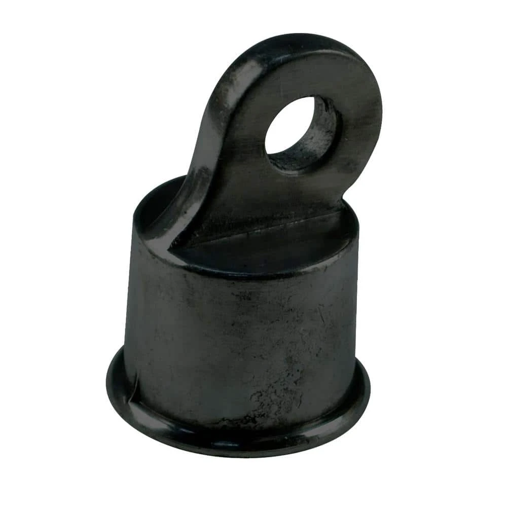 Hot Sale 🌟 1-3/8 in. Rail End Aluminum - Black by Everbilt ⭐ 3 Hot Sale 🌟 1-3/8 in. Rail End Aluminum - Black by Everbilt ⭐