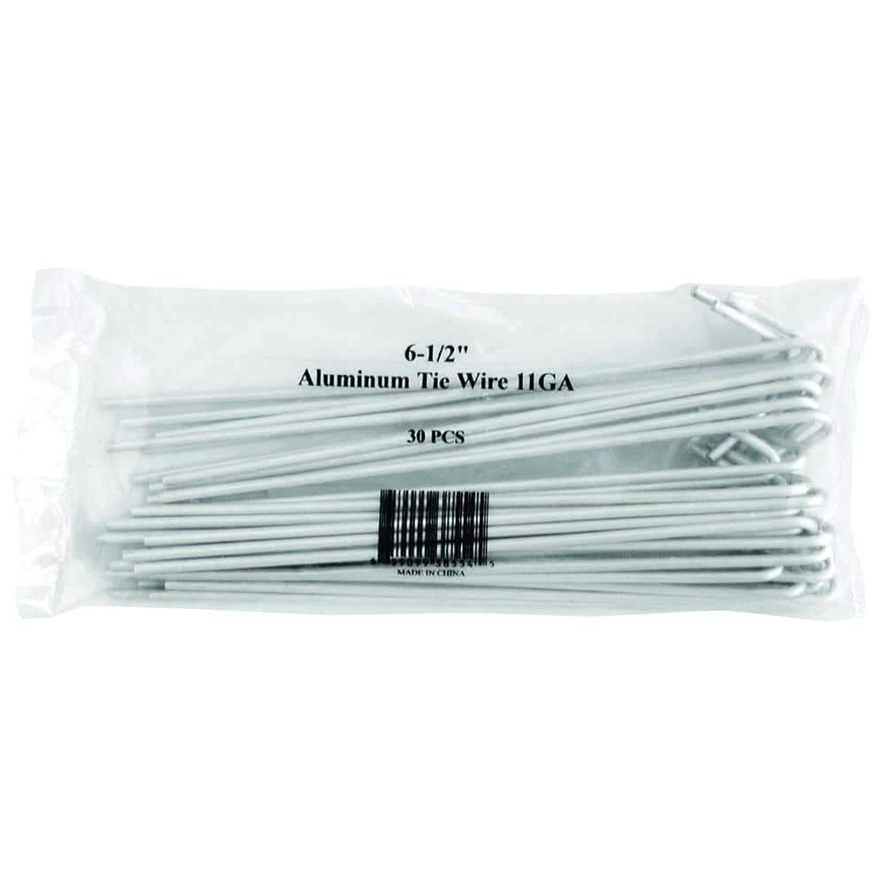Discount ๐ 6-1/2 in. Aluminum 11-Gauge Fence Ties (30-Pack) by Everbilt ๐ 3 Discount ๐ 6-1/2 in. Aluminum 11-Gauge Fence Ties (30-Pack) by Everbilt ๐