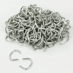 New ✨ 12.5-Gauge Galvanized Metal Chain Link Hog Rings (200-Pieces/Bag) by Everbilt ✔️ -Cheap Fence Gates Plus Store everbilt chain link fence accessories 328604eb 4f 1000