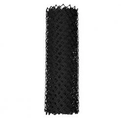 Discount ❤️ 48 in. x 50 ft. 9-Gauge Black Fabric Chain Link by Everbilt ⭐