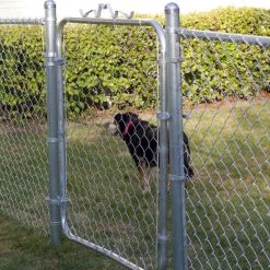 Flash Sale 🛒 3.5 ft. x 4 ft. Galvanized Steel Bent Frame Walk-Through Chain Link Fence Gate (Actual Gate Size: 38 in. x 48 in.) by Everbilt 🧨 -Cheap Fence Gates Plus Store everbilt chain link fence gates 328302eb 31 1000