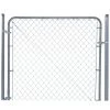 Best Pirce 🧨 6 ft. W x 4 ft. H Metal Expandable Galvanized Chain Link Fence Gate Kit (Actual Gate Width: 26 in. to 68 in.) by Everbilt 🌟 -Cheap Fence Gates Plus Store everbilt chain link fence gates 3283adj48eb 64 1000