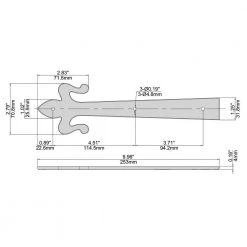 Budget ❤️ 10 in. Black Decorative Fleur-De-Lis Strap Hinge (2-Pack) by Everbilt 😍 -Cheap Fence Gates Plus Store everbilt fence gate accessories 10254 76 1000