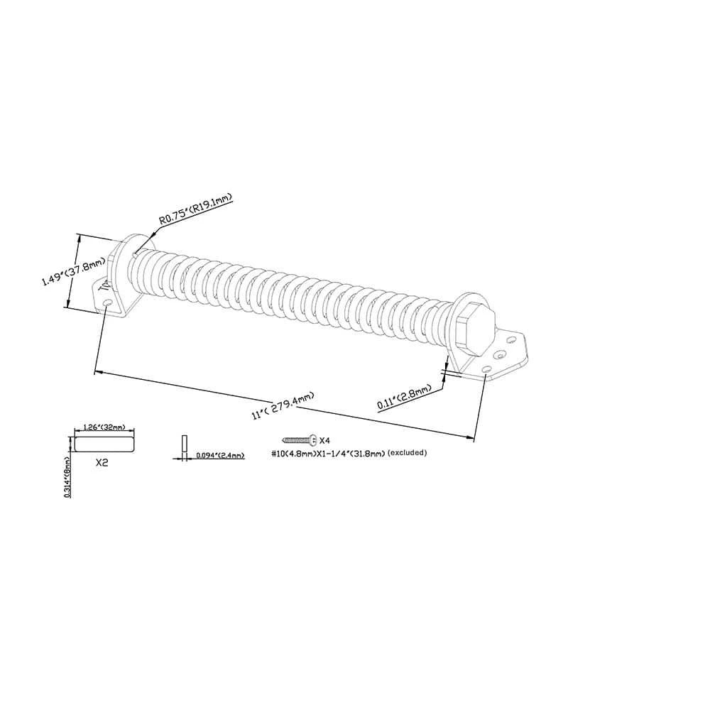 Cheap 😍 11 in. Black Gate Spring by Everbilt 🥰 5 Cheap 😍 11 in. Black Gate Spring by Everbilt 🥰 - Image 3
