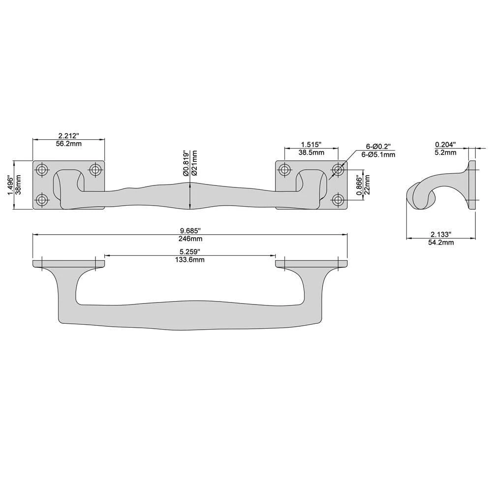 Brand new โญ Black Heavy-Duty Rod Iron Gate Pull by Everbilt ๐คฉ 6 Brand new โญ Black Heavy-Duty Rod Iron Gate Pull by Everbilt ๐คฉ - Image 4