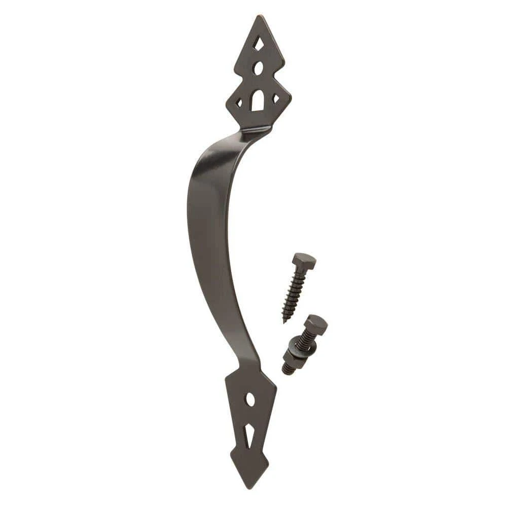 Outlet 🧨 11-1/8 in. Black Heavy-Duty Gate Pull by Everbilt 🥰 3 Outlet 🧨 11-1/8 in. Black Heavy-Duty Gate Pull by Everbilt 🥰