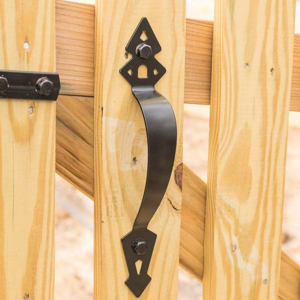 Outlet 🧨 11-1/8 in. Black Heavy-Duty Gate Pull by Everbilt 🥰 6 Outlet 🧨 11-1/8 in. Black Heavy-Duty Gate Pull by Everbilt 🥰 - Image 4