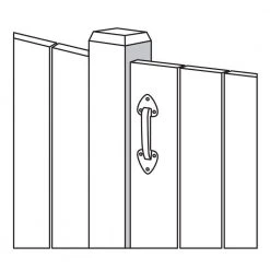 Best Pirce ⌛ 7-1/2 in. Black Heavy Duty Gate Pull by Everbilt 🥰 -Cheap Fence Gates Plus Store everbilt fence gate handles 20464 4f 1000