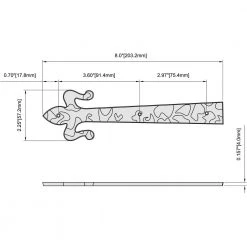 Hot Sale โ 8 in. Black Decorative Fleur-de-lis Strap Hinge (2-Pack) by Everbilt ๐ 11 Hot Sale โ 8 in. Black Decorative Fleur-de-lis Strap Hinge (2-Pack) by Everbilt ๐ -Cheap Fence Gates Plus Store everbilt fence gate hinges 10244 31 1000