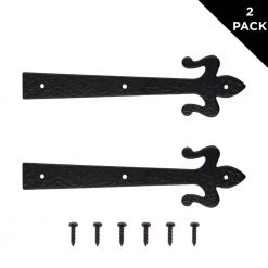 Hot Sale โ 8 in. Black Decorative Fleur-de-lis Strap Hinge (2-Pack) by Everbilt ๐ 9 Hot Sale โ 8 in. Black Decorative Fleur-de-lis Strap Hinge (2-Pack) by Everbilt ๐ -Cheap Fence Gates Plus Store everbilt fence gate hinges 10244 a0 1000