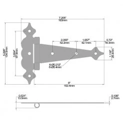 Cheap 😉 6 in. Black Decorative Hammered Tee Hinge by Everbilt ✔️ 8 Cheap 😉 6 in. Black Decorative Hammered Tee Hinge by Everbilt ✔️ -Cheap Fence Gates Plus Store everbilt fence gate hinges 13401 76 1000