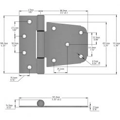 Brand new 🛒 3-1/2 in. Galvanized Heavy Duty Tee Hinge by Everbilt 👍 9 Brand new 🛒 3-1/2 in. Galvanized Heavy Duty Tee Hinge by Everbilt 👍 -Cheap Fence Gates Plus Store everbilt fence gate hinges 13536 31 1000