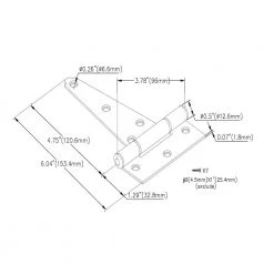Coupon ✔️ 5 in. Zinc Plated Tee Hinge by Everbilt ⭐ 12 Coupon ✔️ 5 in. Zinc Plated Tee Hinge by Everbilt ⭐ -Cheap Fence Gates Plus Store everbilt fence gate hinges 13537 76 1000