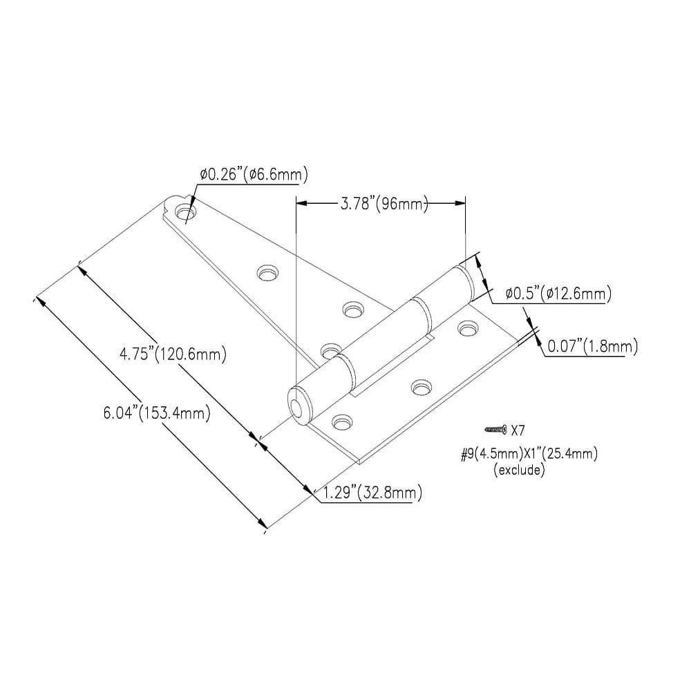 Coupon ✔️ 5 in. Zinc Plated Tee Hinge by Everbilt ⭐ 7 Coupon ✔️ 5 in. Zinc Plated Tee Hinge by Everbilt ⭐ - Image 5