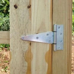 New ✨ 6 in. x 6 in. Zinc-Plated Heavy-Duty Tee Hinge by Everbilt 👍 -Cheap Fence Gates Plus Store everbilt fence gate hinges 13618 c3 1000